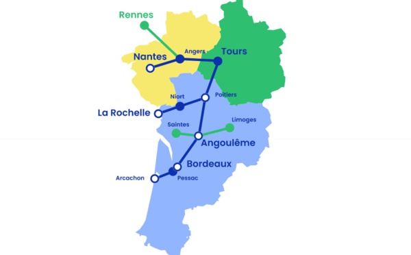 Bordeaux - Nantes : Le Train prévoit de se lancer sur les rails en 2023