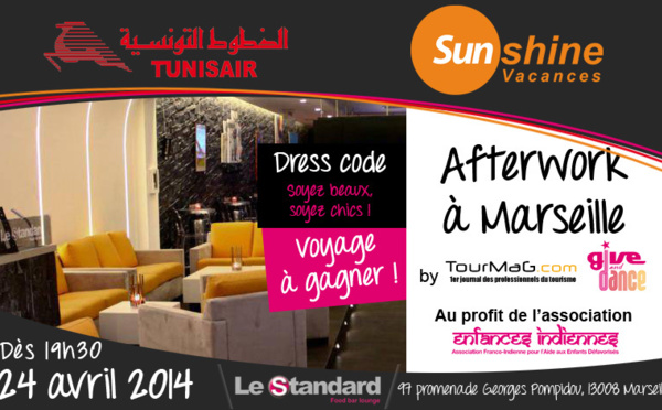 Afterwork humanitaire à Marseille : Tunisair et Sunshine Vacances font gagner un voyage en Tunisie !