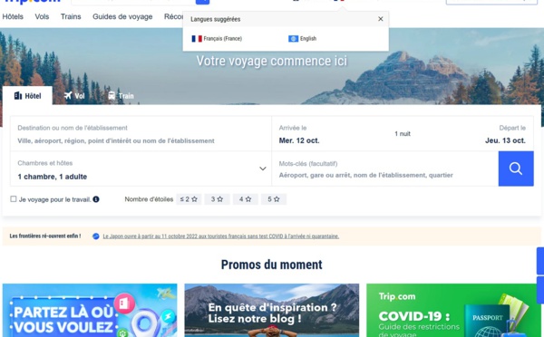 Aviareps va représenter Trip.com en France