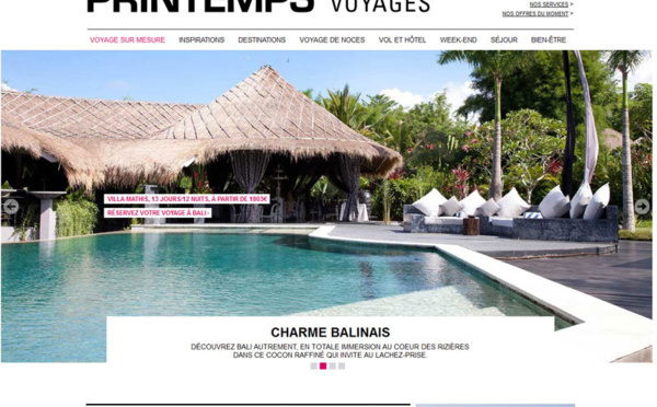 Moteur : SpeedMedia équipe le nouveau site de Printemps Voyages