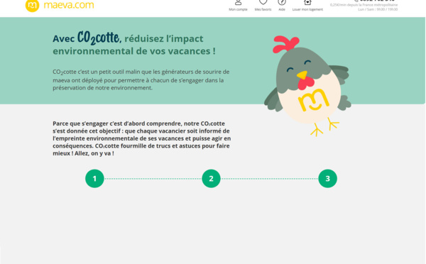 Avec Co2Cotte, Maeva.com veut "faire de l’écologie un critère de choix"