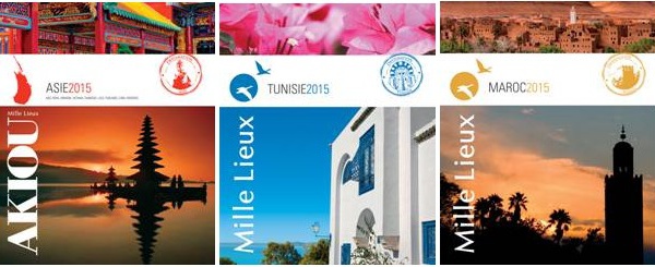 Akiou &amp; Mille Lieux : 3 nouvelles brochures 2015 publiées le 13 octobre 2014