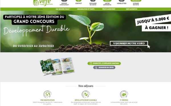 Voyages scolaires : Vefe organise son concours durable