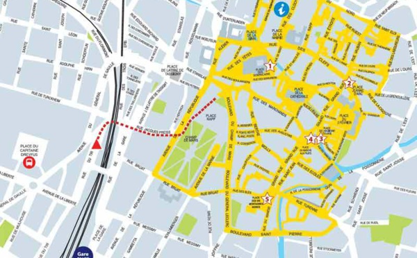 Marchés de Noël Colmar : la zone de "dépose-reprise" des voyageurs en autocars modifiée en 2014