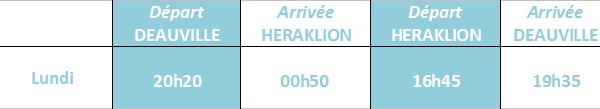 Aegean Airlines : vols Deauville-Héraklion dès le 13 avril 2014