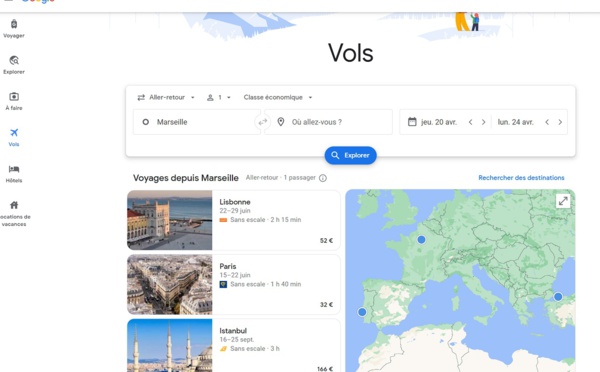 Billet d'avion : Google Flights garantit les prix