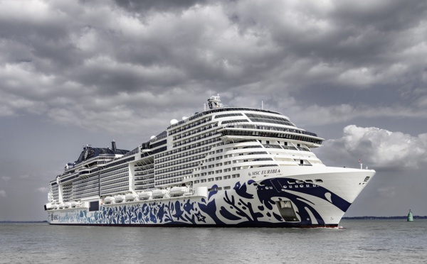 MSC Croisières GNL : essais en mer pour le MSC Euribia