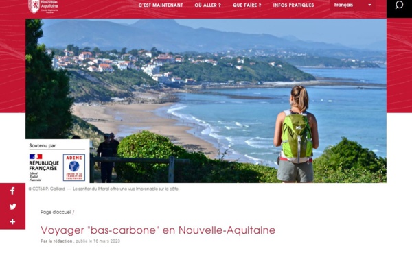 La Nouvelle-Aquitaine, laboratoire du séjour bas carbone ?