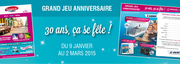 National Tours lance 2 voyages anniversaires pour ses 30 ans !