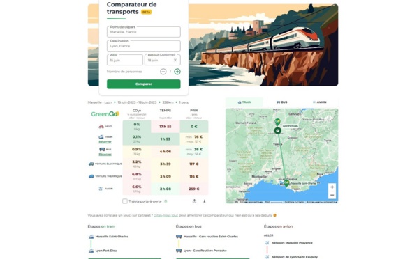 Train, voiture, avion ? GreenGo lance un comparateur carbone
