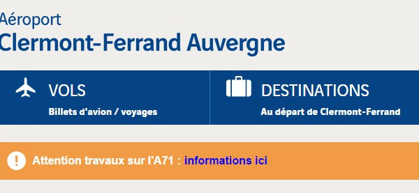 Aéroport de Clermont-Ferrand : 425 000 passagers en 2014