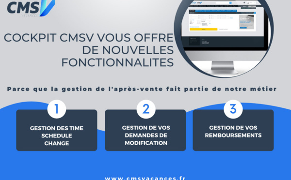 COCKPIT CMS Vacances, des fonctionnalités toujours plus performantes