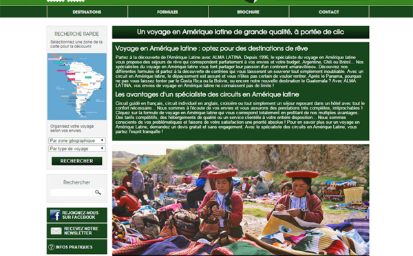 Alma Latina lance un jeu concours pour les agents de voyages