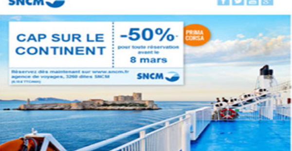 Corse : la SNCM veut atteindre 150 000 réservations pour l'été d'ici fin juin