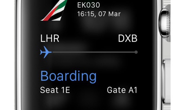 Emirates sortira une application Apple Watch le 24 avril 2015