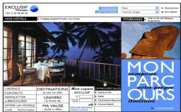 Exclusif Voyages lance son nouveau site internet