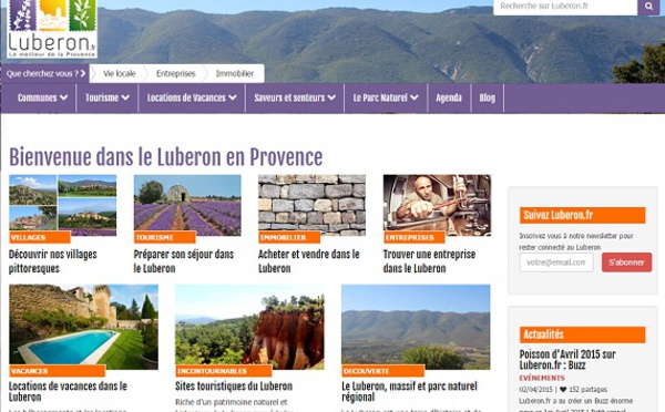 Lubéron.fr : plus de 670 000 pages vues un an après la mise en ligne