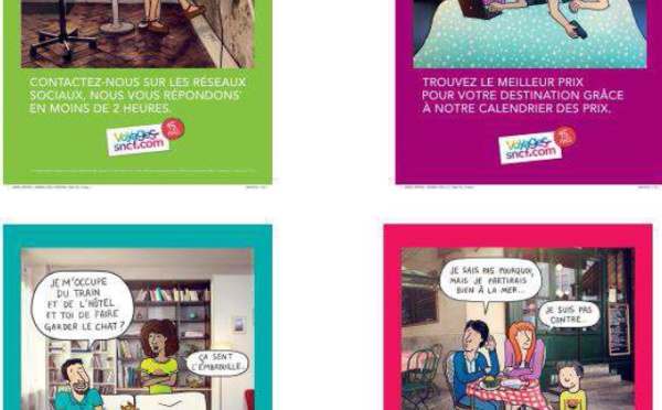 Voyages-sncf.com  déploie 4 visuels dans 268 gares pour ses 15 ans