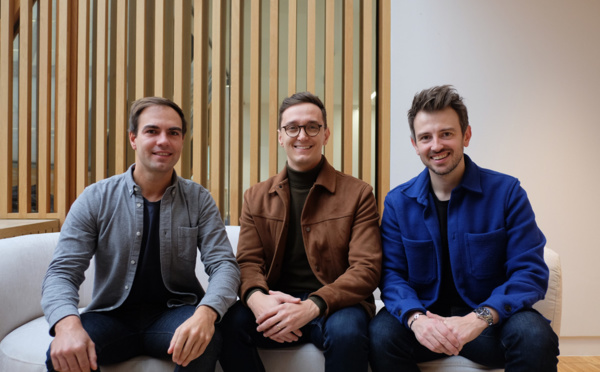 Lionel Bodénès, Caue Brioli et Alexandre Marcadier, fondateurs de Flexliving . @flexliving 