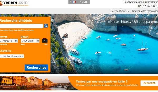 Venere.com propose une sur-commission de 4 % pour les agents de voyages
