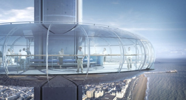 Angleterre : observez la ville de Brighton à bord d'une soucoupe