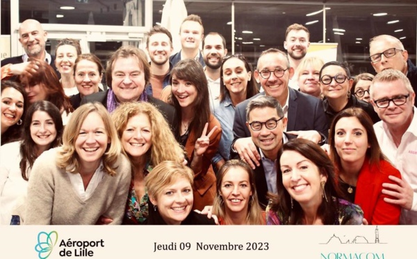 Les membres de Normacom lors d'un workshop organisé en novembre 2023 à l'aéroport de Lille - Photo Normacom