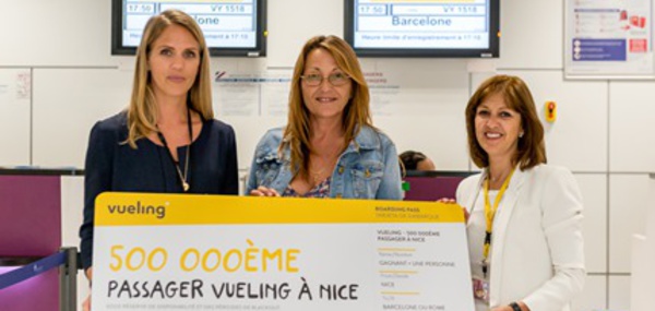 Vueling : 500 000 passagers accueillis à Nice Côte d'Azur