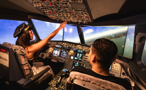 Un simulateur de vol arrive à Roissy Charles de Gaulle