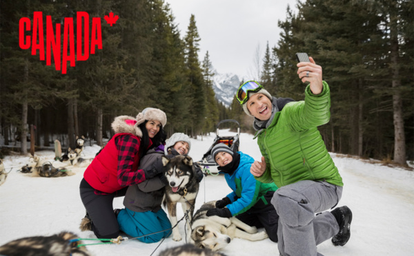 Traîneau à chiens, Alberta © Tourism Canmore Kananaskis