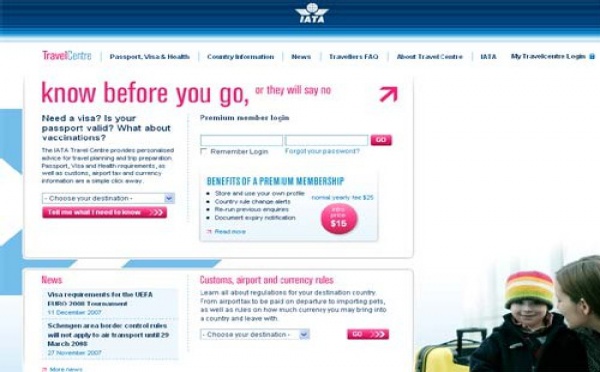 L’IATA lance Iatatravelcentre.com