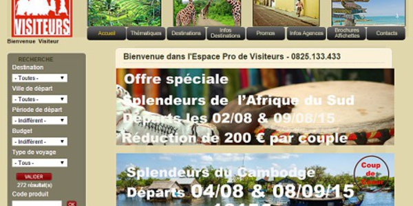 Visiteurs : les tarifs 2016 sont disponibles sur le site pro
