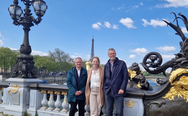 André Zander, ex-CEO de Nord Espaces, Kathy Stoffen head of Nordic Wallonie et France &amp; Philip Timmermans, CEO de Nordic - Photo Nordic