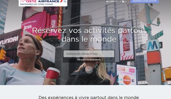 Réservations d'activités : Air France et Ceetiz deviennent partenaires