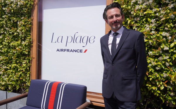 Fabien Pelous directeur de l’expérience client sur la plage Air France : "Nous voyons vraiment cette appétence pour les voyages premium" - Photo : C.Hardin