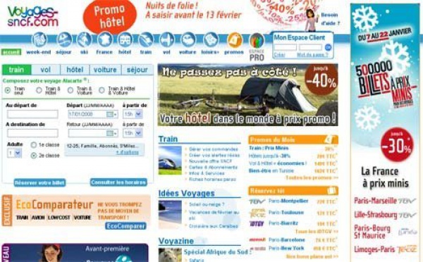 Voyages-SNCF.com poursuit sa croissance à un train d'enfer