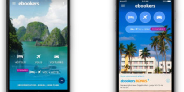 Ebookers lance la résa vol + hôtel sur son appli mobile