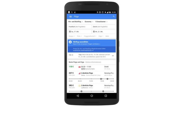 Google Flights ouvre son comparateur aux trajets en train