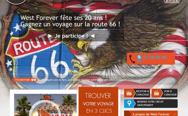 West Forever fait gagner un voyage à moto sur la route 66
