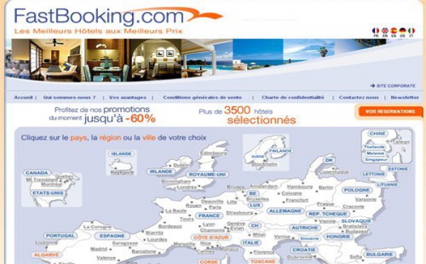 FastBooking : corissance de 45% du volume d'affaires en 2007