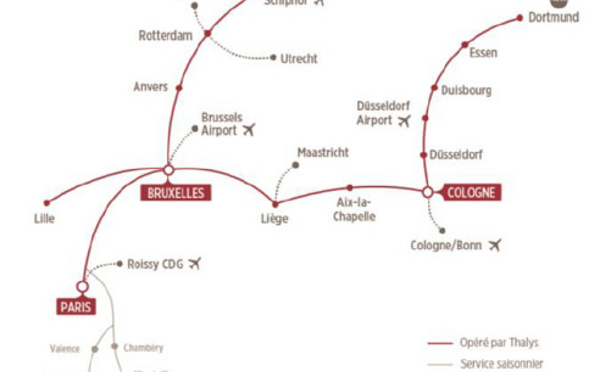 Allemagne : Thalys repousse l'ouverture de sa nouvelle ligne vers Dortmund