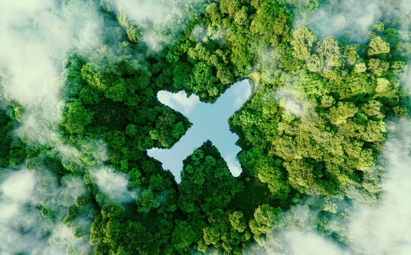 Selon Transport et Environnement (T&amp;E), les émissions de gaz à effet de serre liées aux déplacements professionnels ont reculé de 34 % entre 2019 et 2023 chez les grandes entreprises internationales - DepositPhotos.com, malpetr