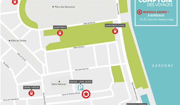 Comptoir des Voyages : nouvelle agence à Bordeaux pour l'été 2016