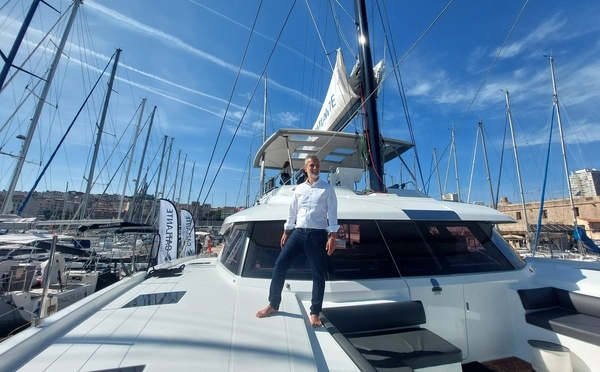 Hervé Bellaïche à bord du Catlante NEO - Photo : @Manon Morelli