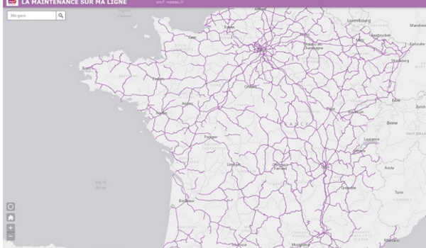 SNCF : une carte interactive pour présenter les travaux sur les lignes