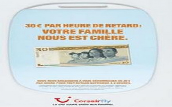 L’engagement ponctualité de Corsairfly : 30 euros par heure de retard
