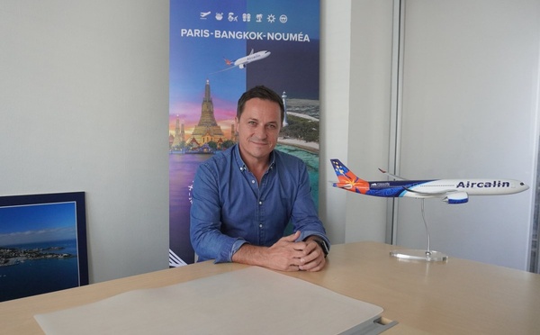 Arnaud Gervais, le directeur marketing et commercial d'Aircalin, à Paris le 12 juin dernier - Photo : C.Hardin