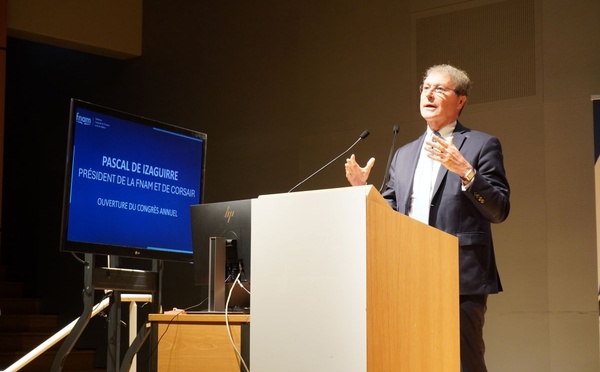 Pascal de Izaguirre a défendu « le transport aérien, un bien commun à préserver et à décarboner » - Photo : C. Hardin