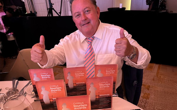 Christophe Chaillou at the Cyprus Tourism Awards © Creative Tours