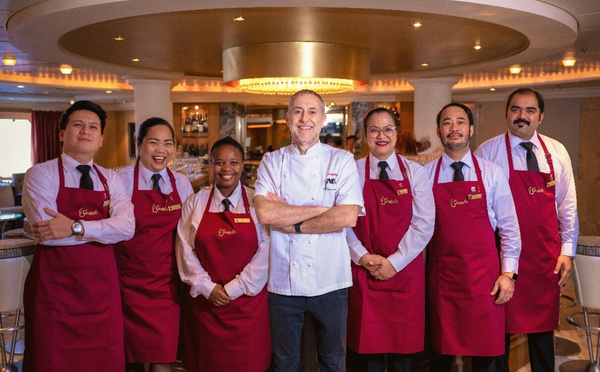 Cunard : Michel Roux revient à bord du Queen Anne - Photo : @Cunard