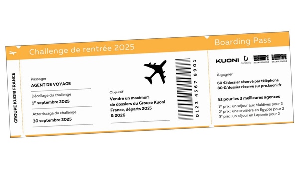 Challenge de rentrée : Kuoni récompense les agences de voyages